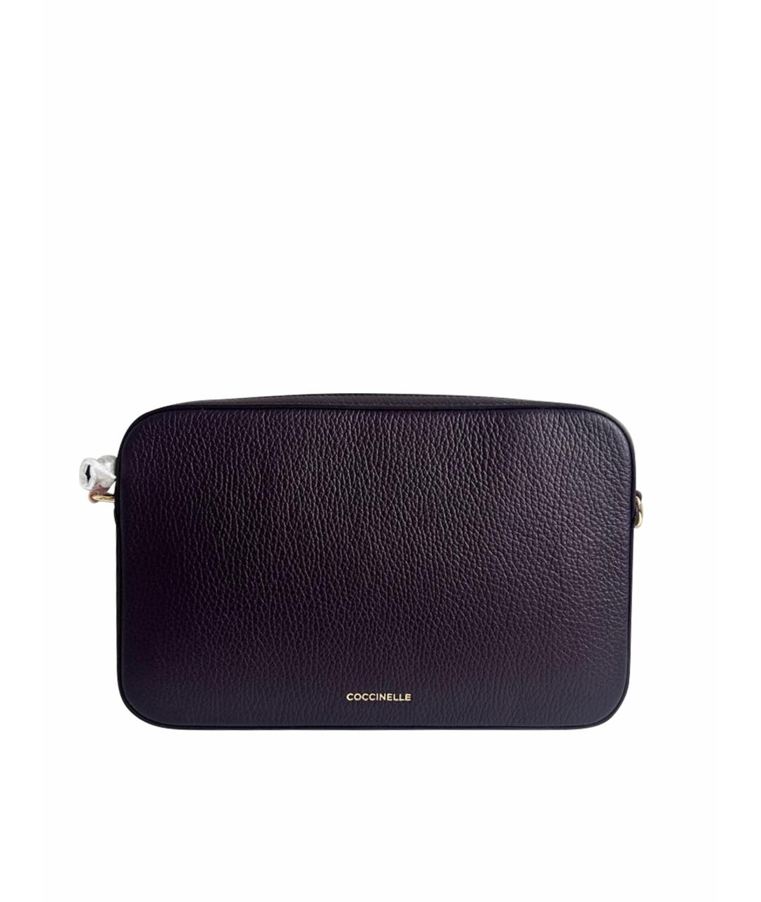COCCINELLE Фиолетовая кожаная сумка через плечо, фото 1