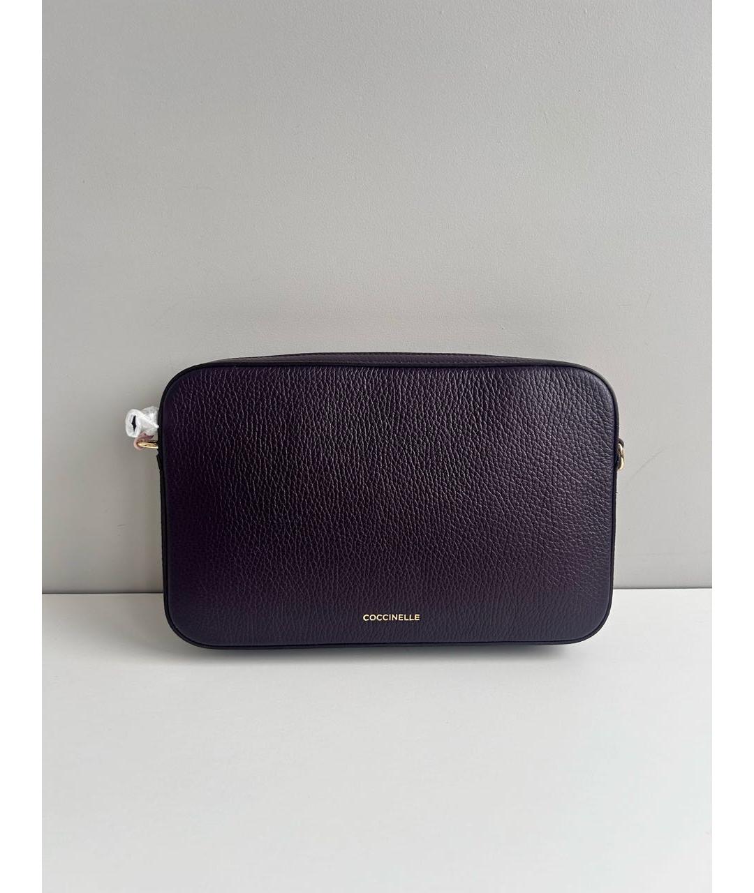 COCCINELLE Фиолетовая кожаная сумка через плечо, фото 7