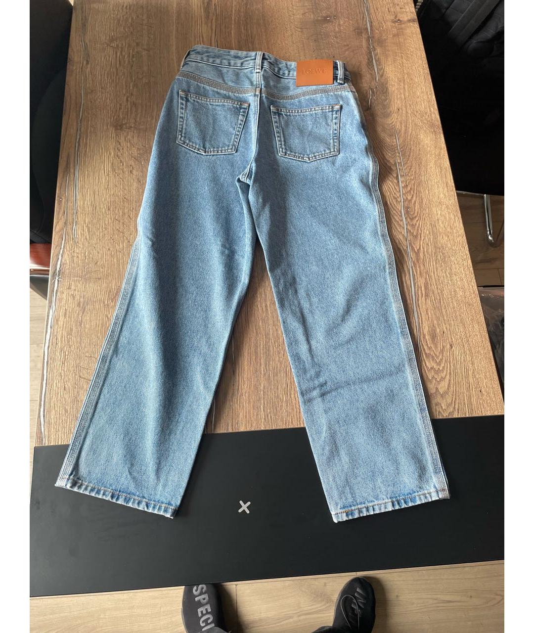 LOEWE Синие хлопковые прямые джинсы, фото 2