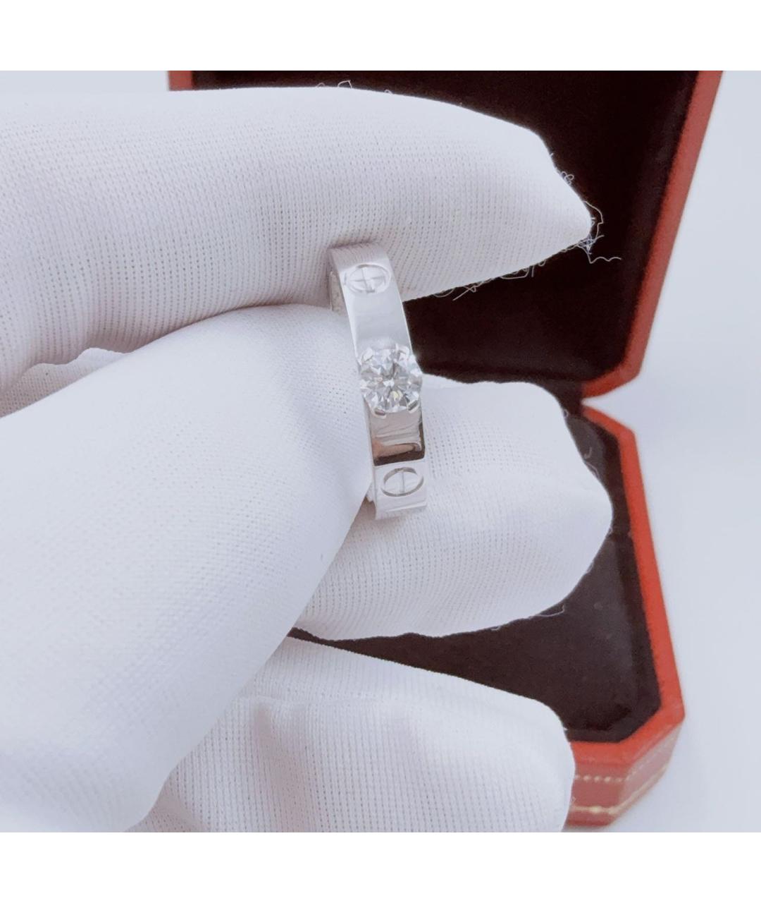 CARTIER Белое кольцо из белого золота, фото 4