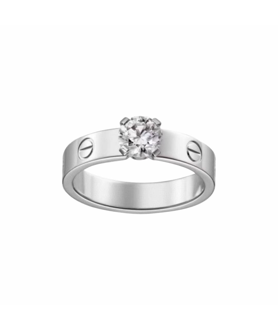 CARTIER Белое кольцо из белого золота, фото 1