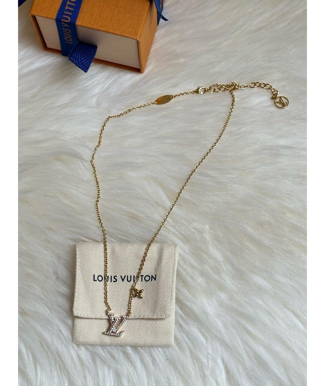 LOUIS VUITTON Золотое колье, фото 3