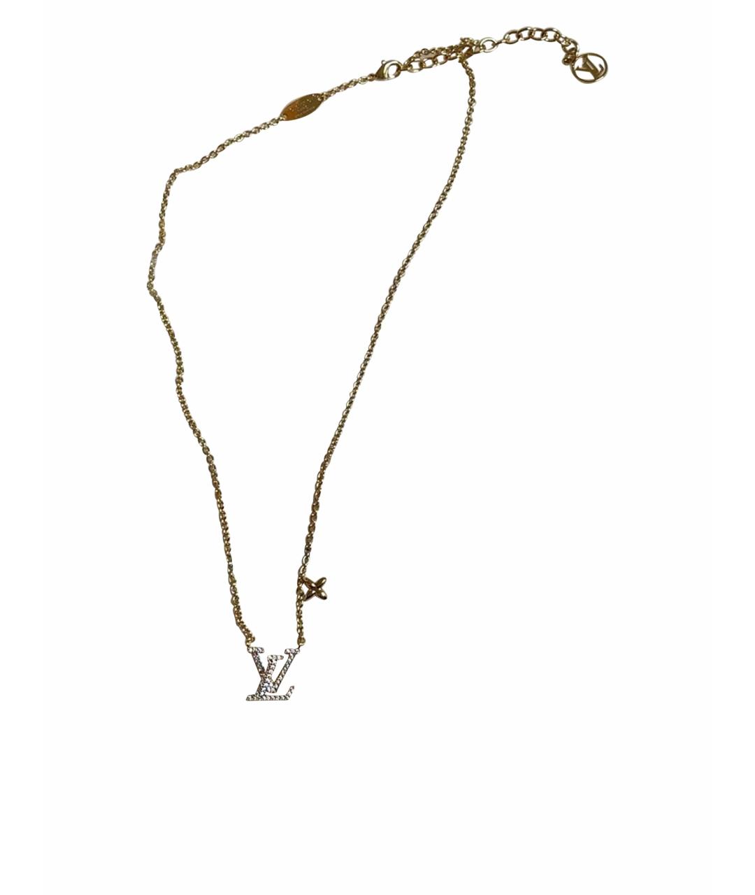 LOUIS VUITTON Золотое колье, фото 1