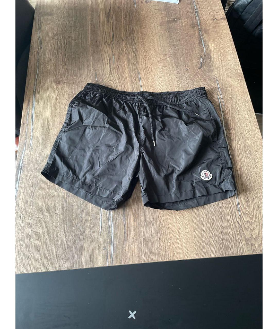 MONCLER Черные полиэстеровые плавки, фото 5