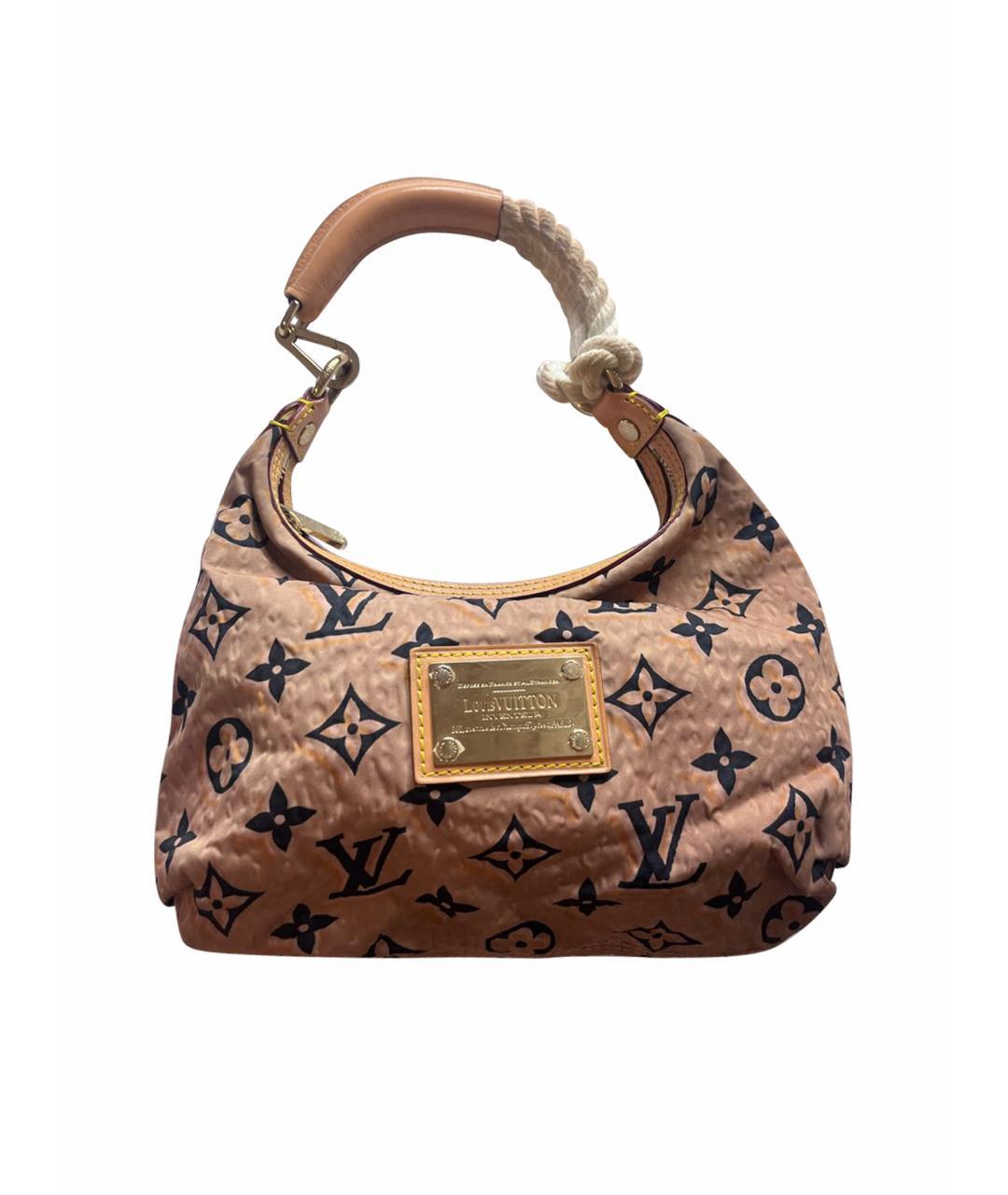 LOUIS VUITTON Бежевая деним сумка с короткими ручками, фото 1