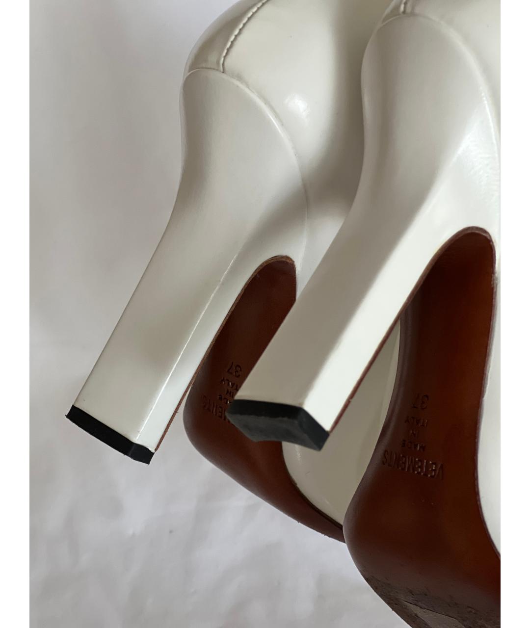 VETEMENTS Белые кожаные туфли, фото 7