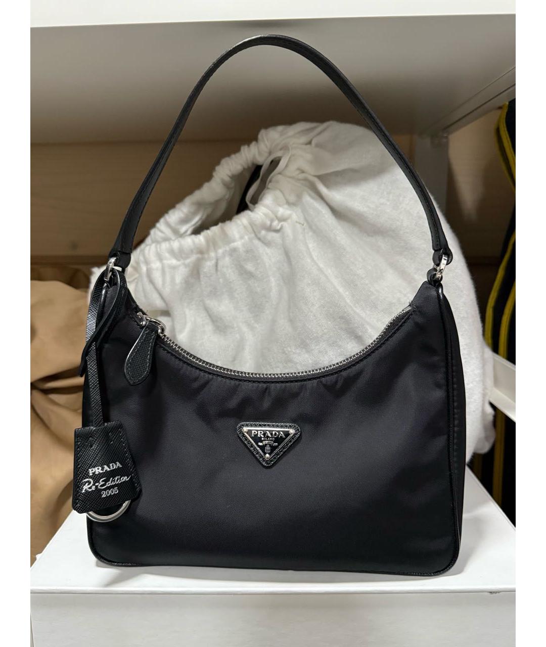 PRADA Черная сумка с короткими ручками, фото 4