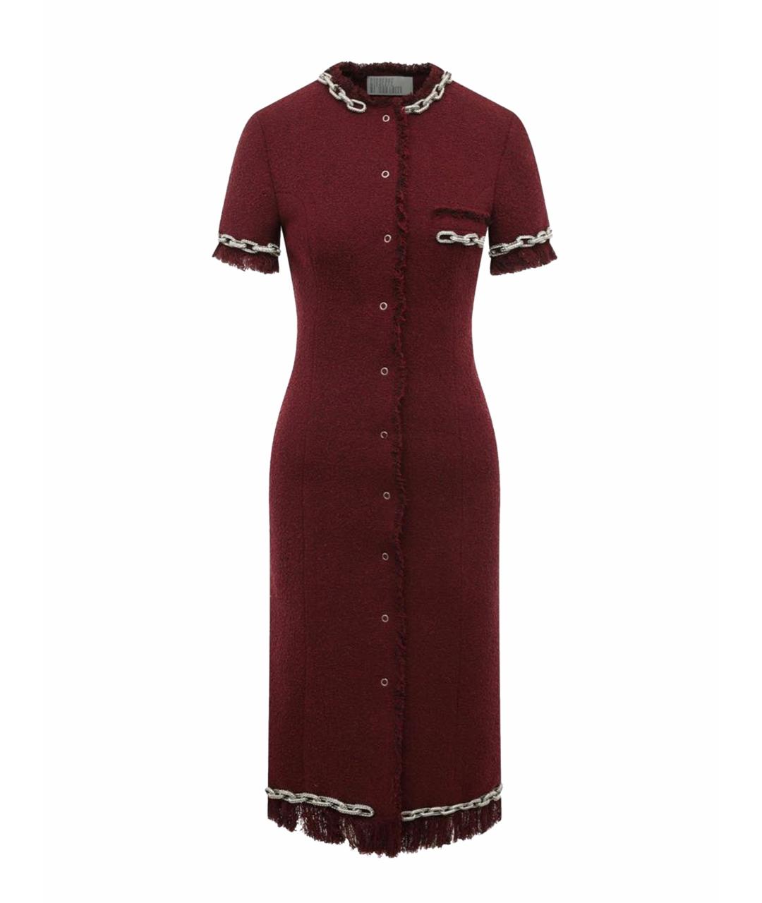 GIUSEPPE DI MORABITO Красное хлопковое повседневное платье, фото 1