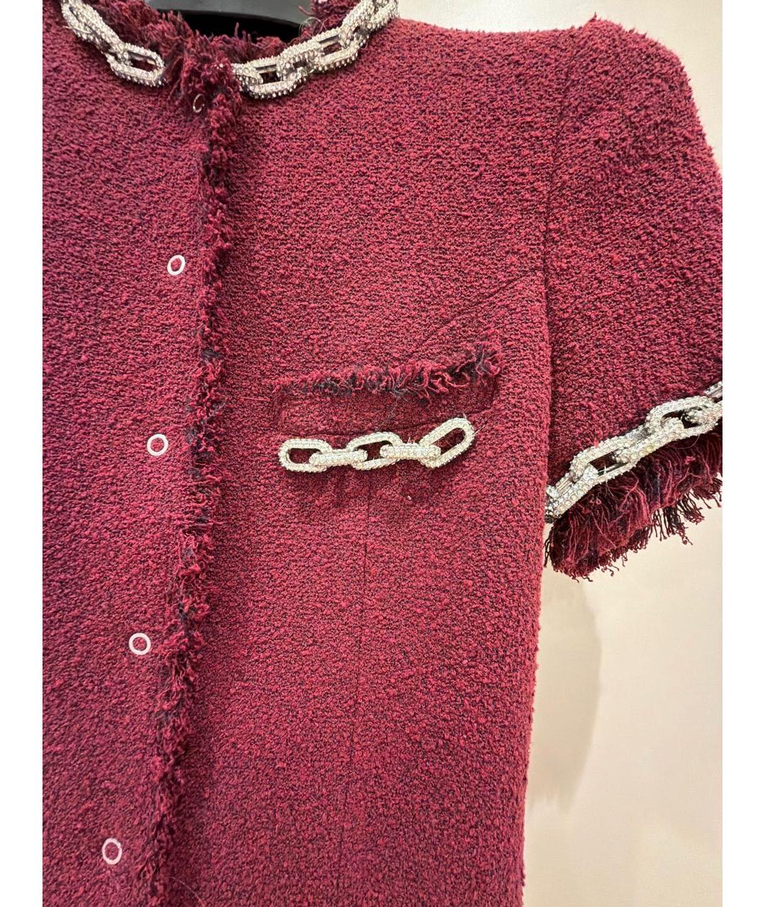 GIUSEPPE DI MORABITO Красное хлопковое повседневное платье, фото 4
