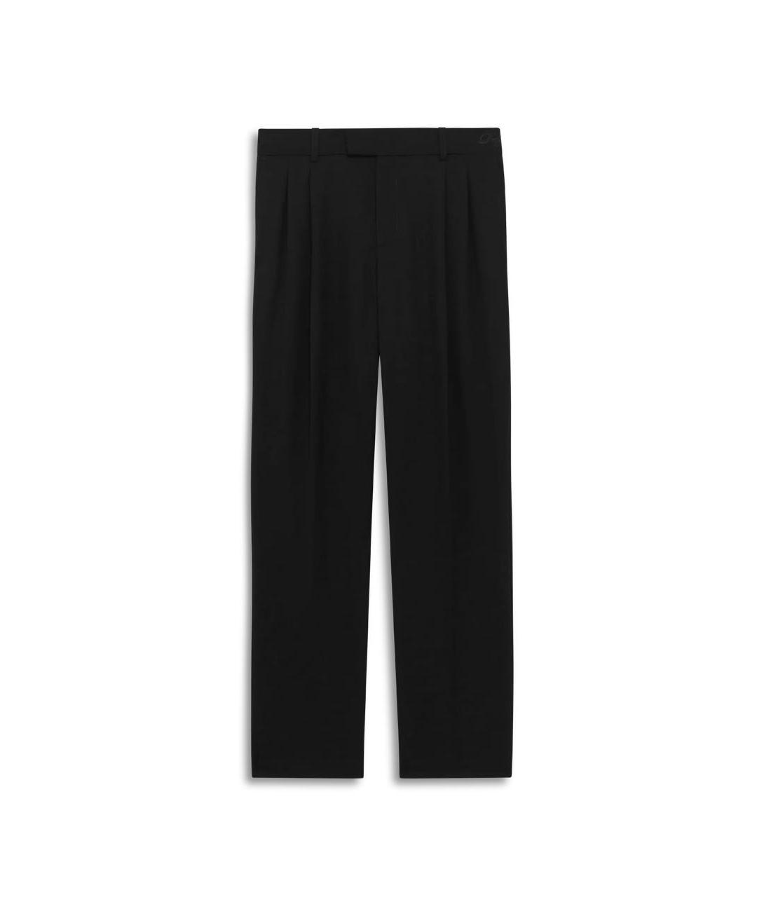 Drole de Monsieur Черные шерстяные повседневные брюки, фото 1