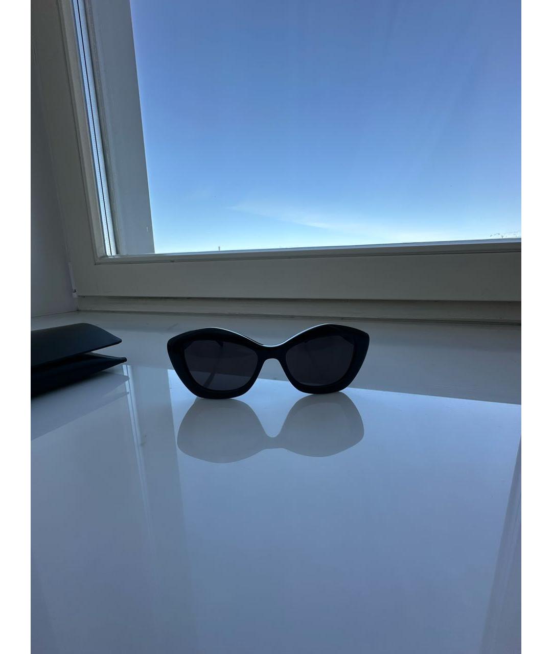 SAINT LAURENT Черные пластиковые солнцезащитные очки, фото 9