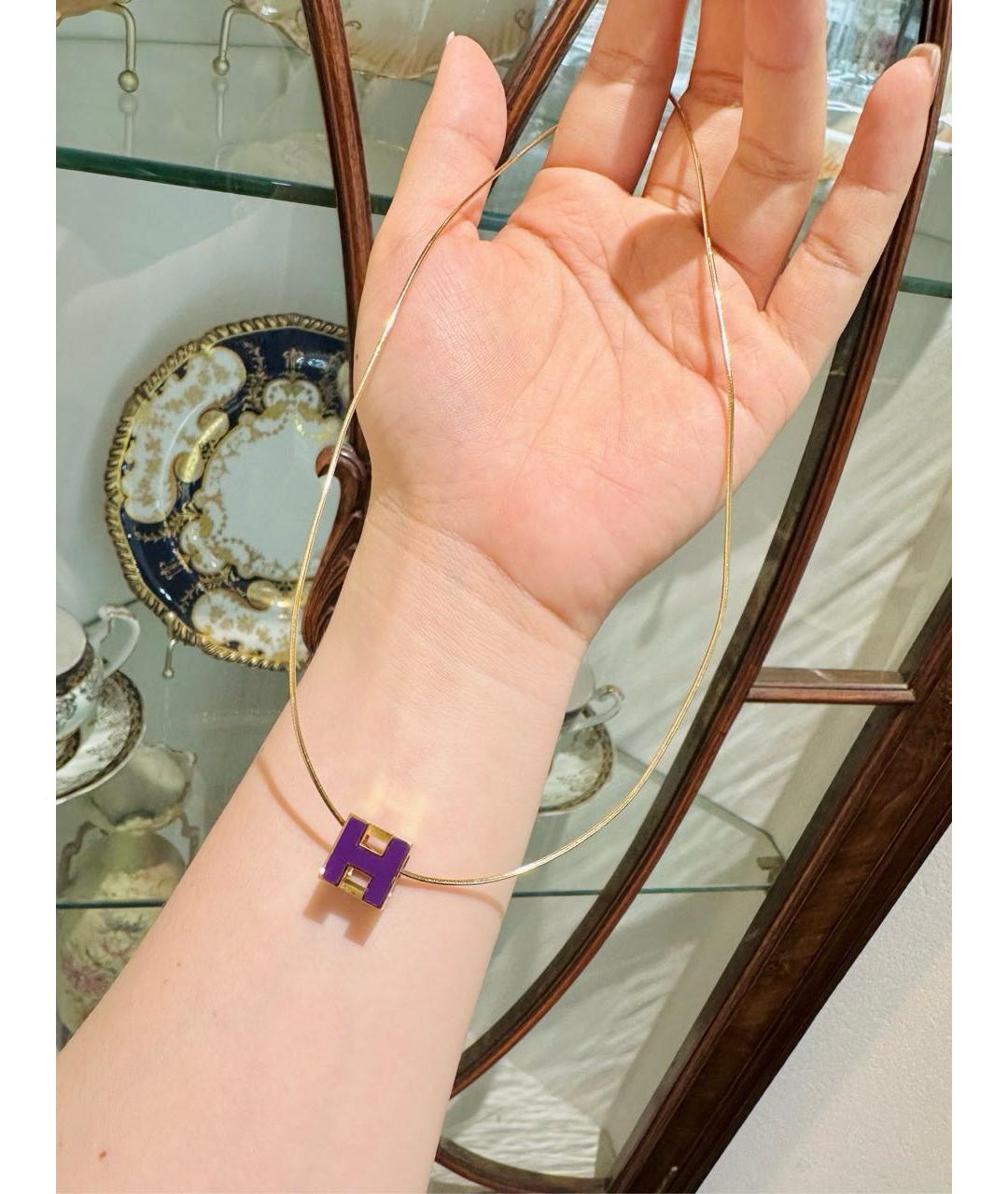 HERMES Золотое колье, фото 7