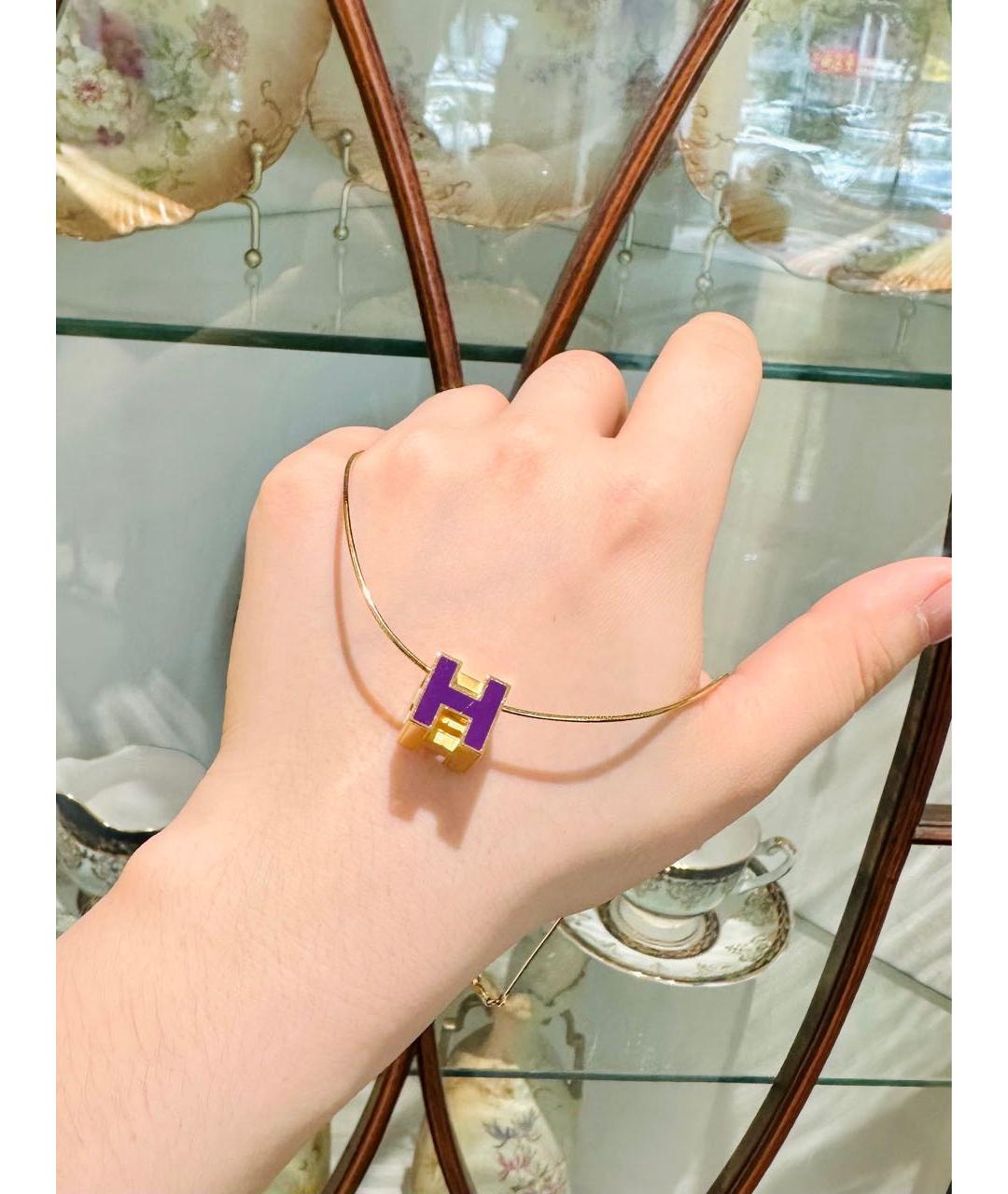 HERMES Золотое колье, фото 4
