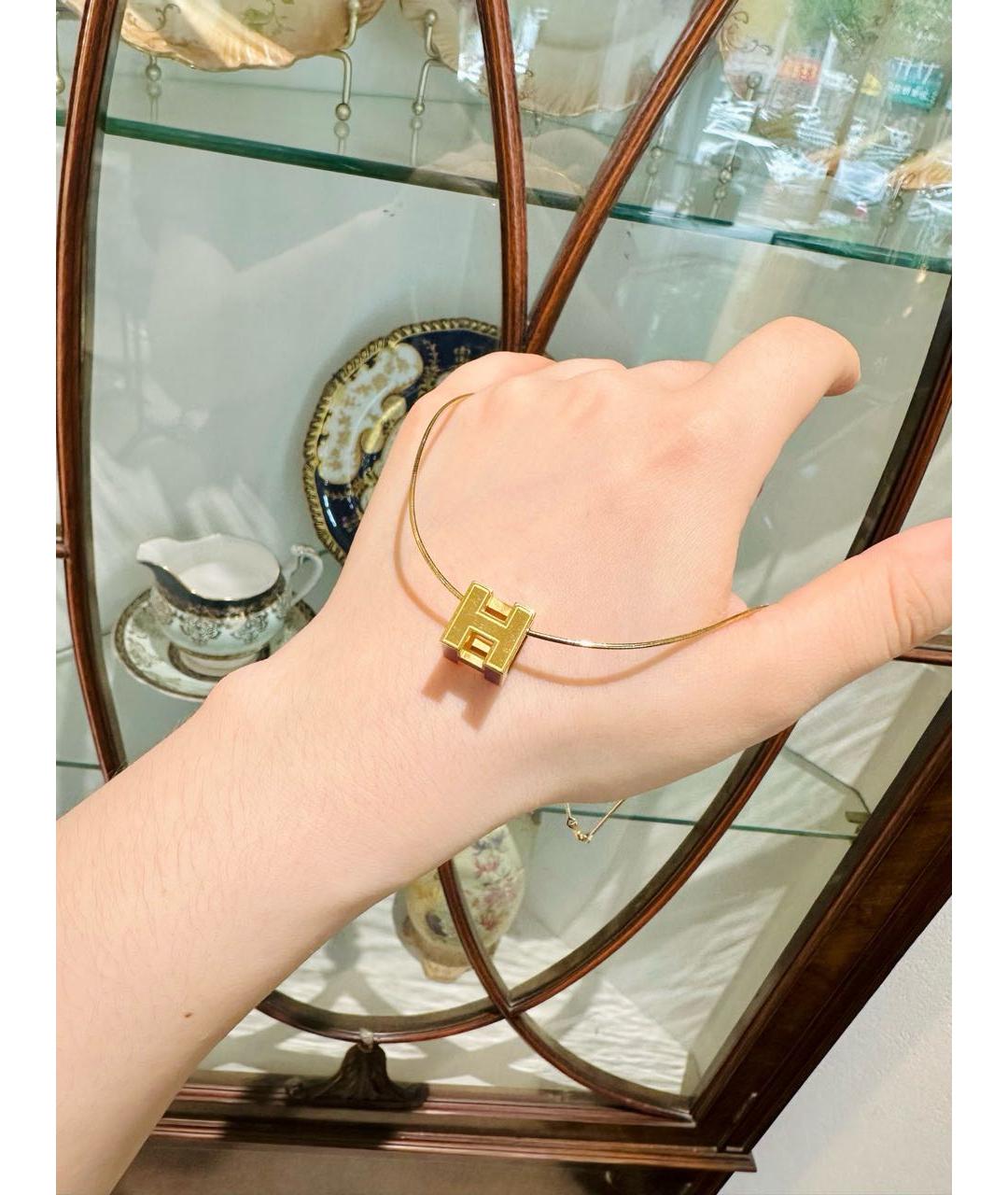 HERMES Золотое колье, фото 5