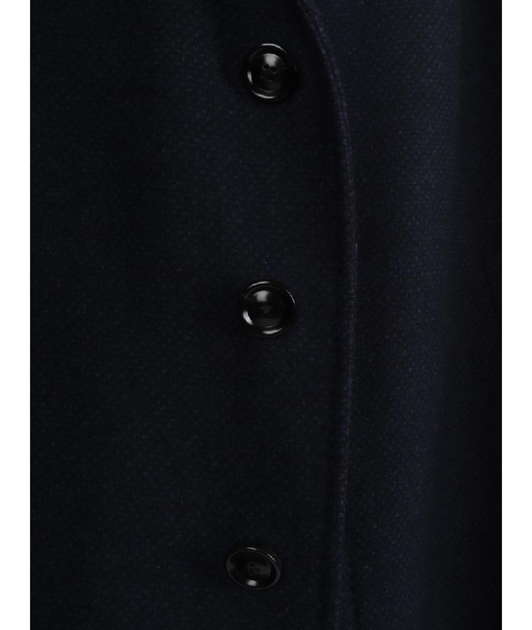 ZEGNA Темно-синее шерстяное пальто, фото 8