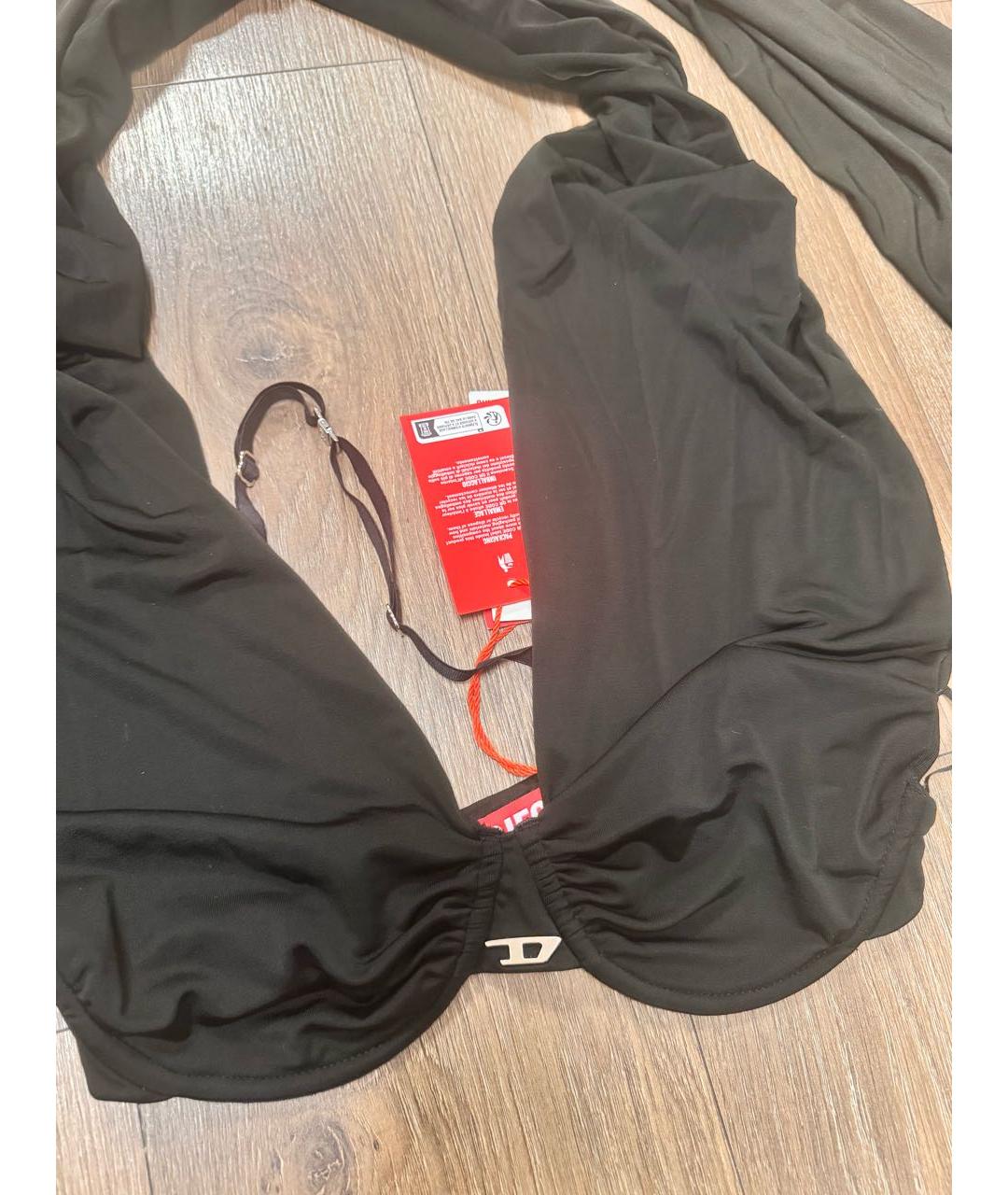 DIESEL Черная вискозная майка, фото 5