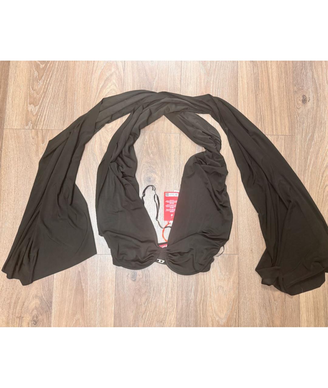 DIESEL Черная вискозная майка, фото 4