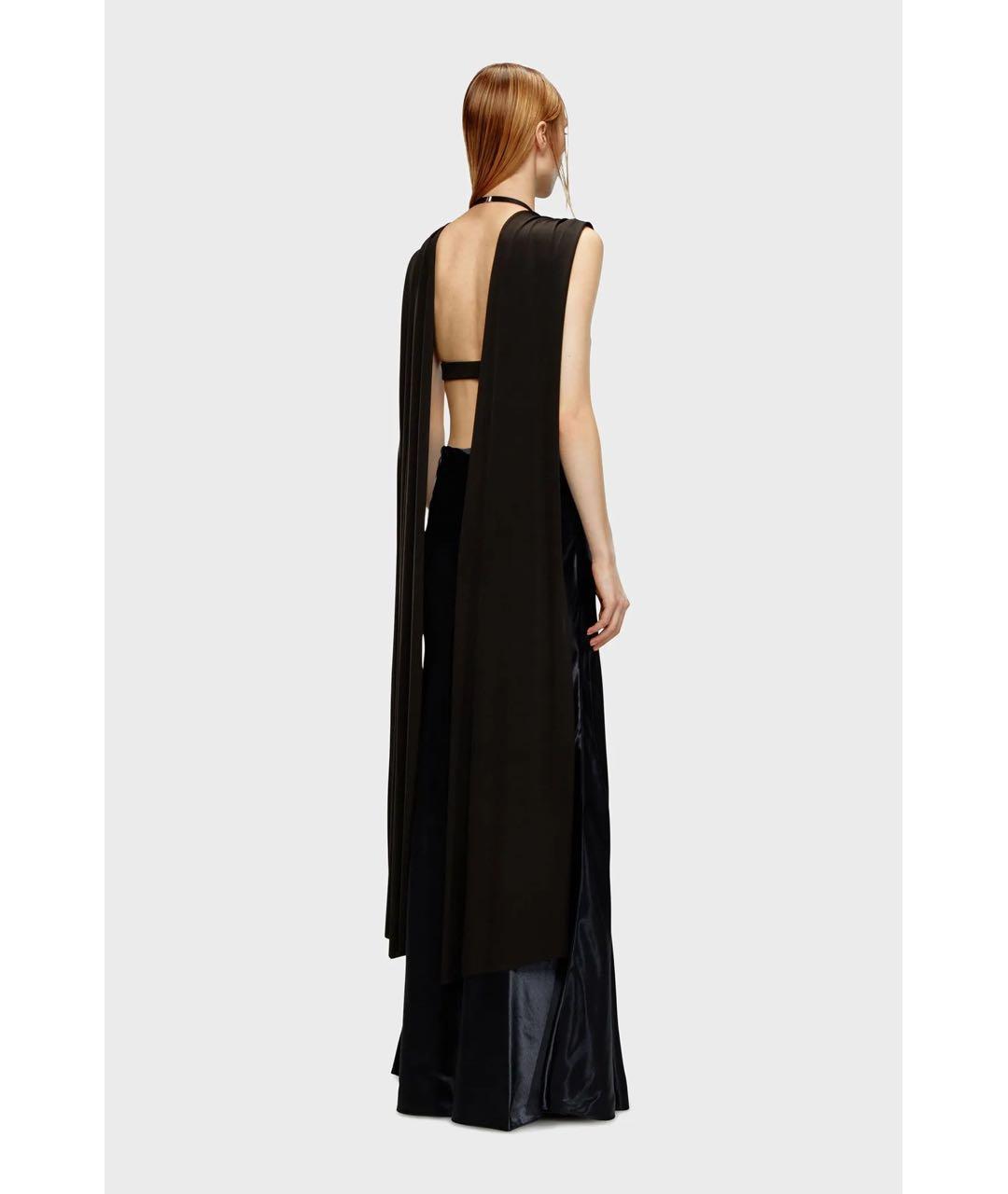 DIESEL Черная вискозная майка, фото 2