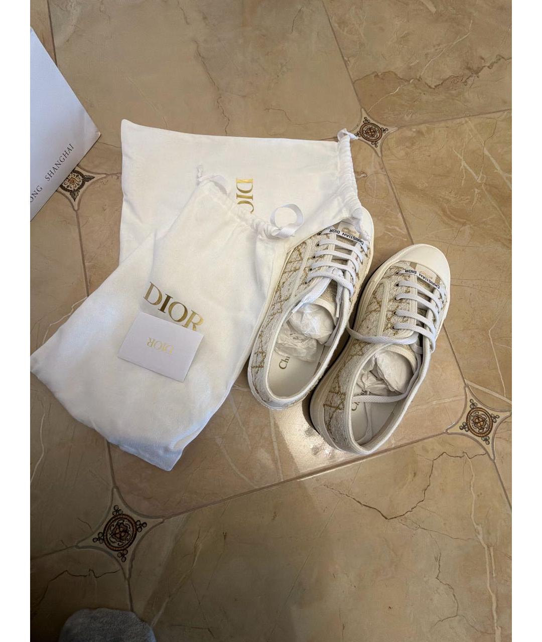 CHRISTIAN DIOR Белые кеды, фото 5