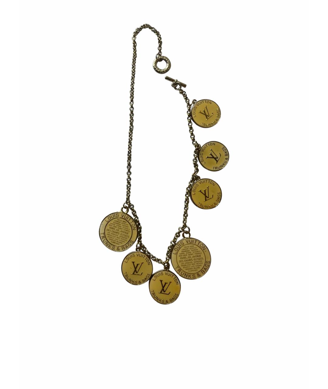 LOUIS VUITTON Золотое колье, фото 1