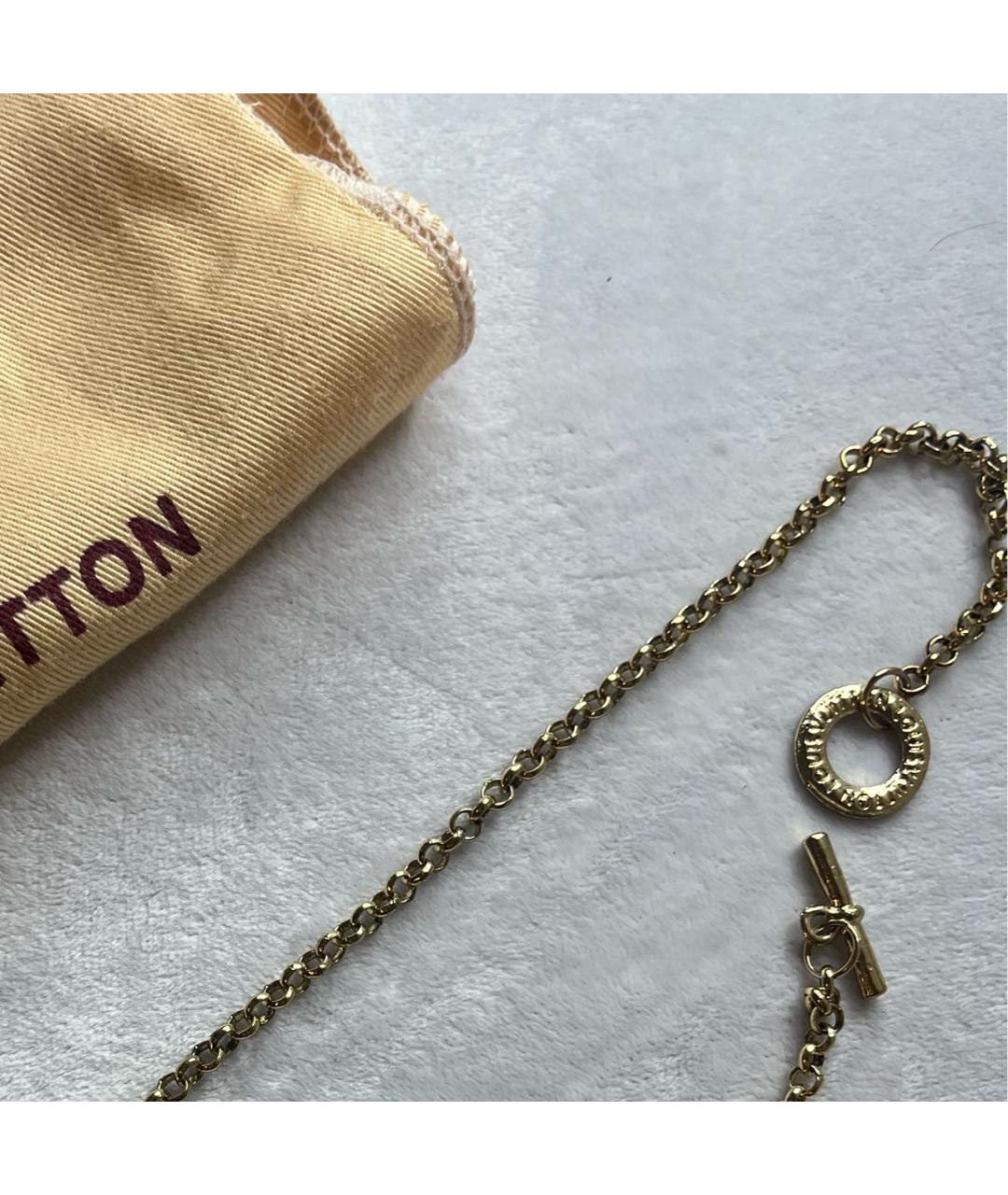 LOUIS VUITTON Золотое колье, фото 3