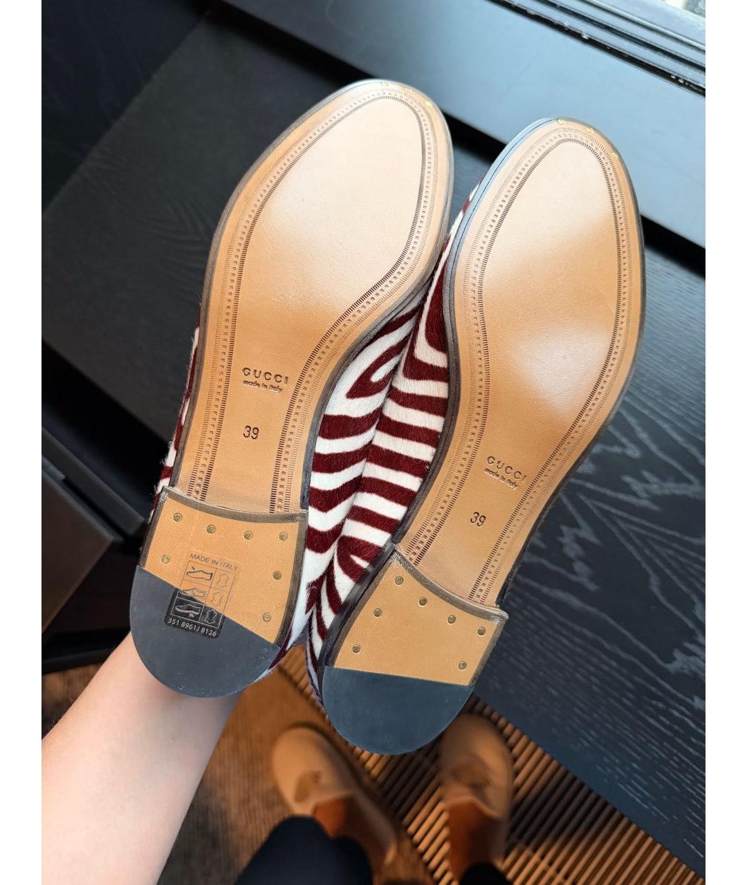 GUCCI Мульти кожаные лоферы, фото 5