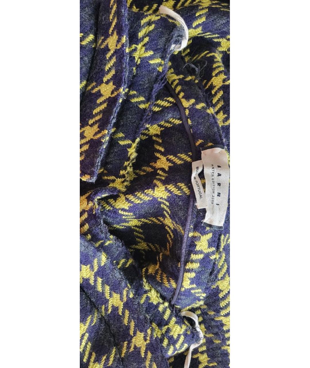 MARNI Мульти шерстяная юбка мини, фото 9