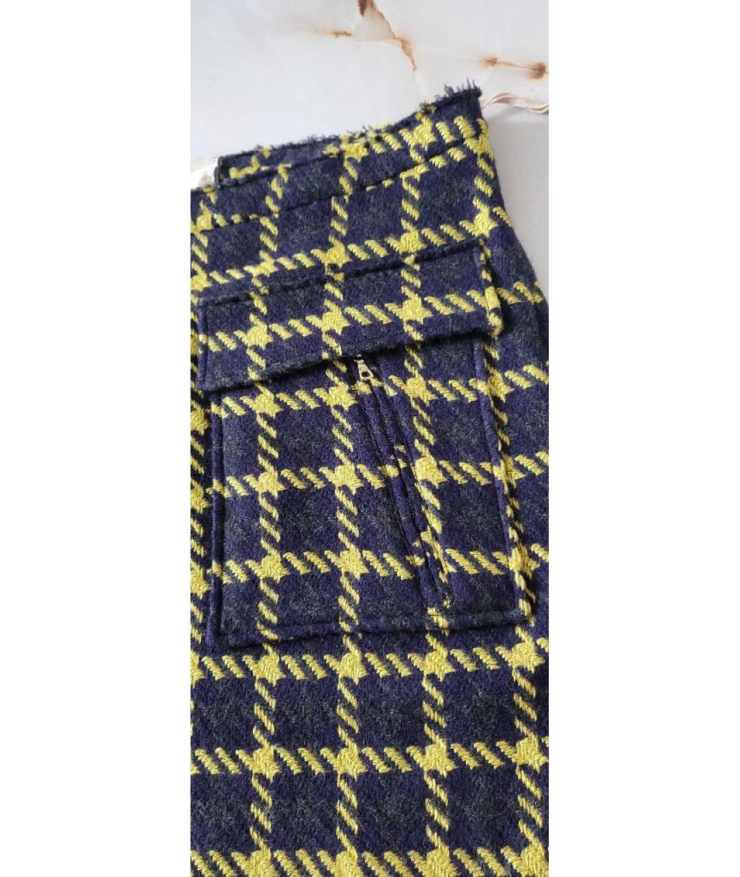 MARNI Мульти шерстяная юбка мини, фото 5