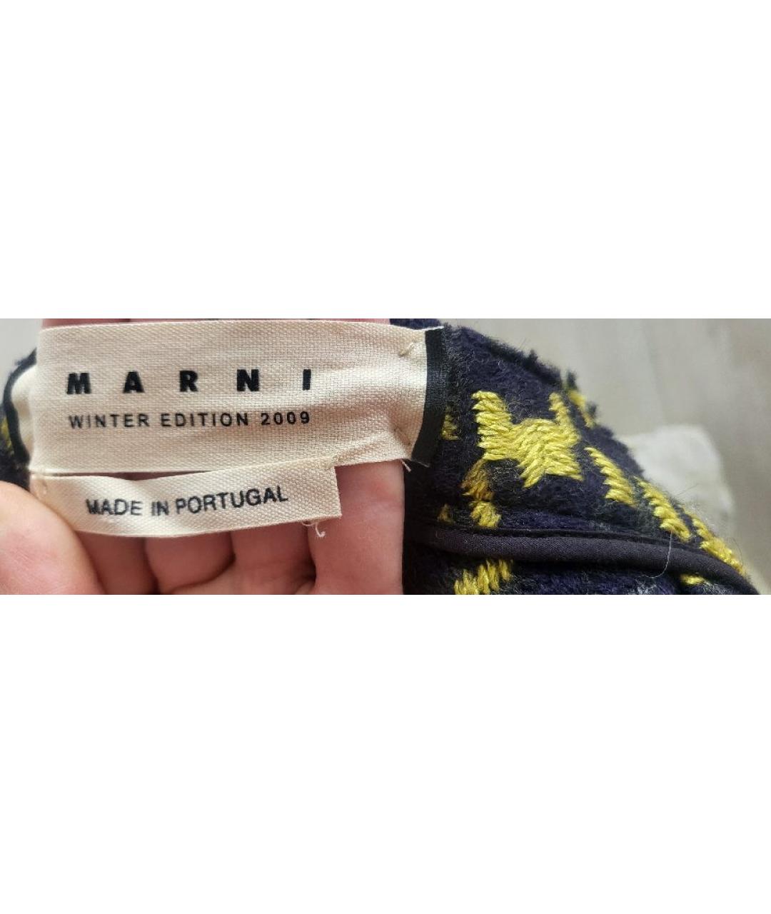 MARNI Мульти шерстяная юбка мини, фото 3