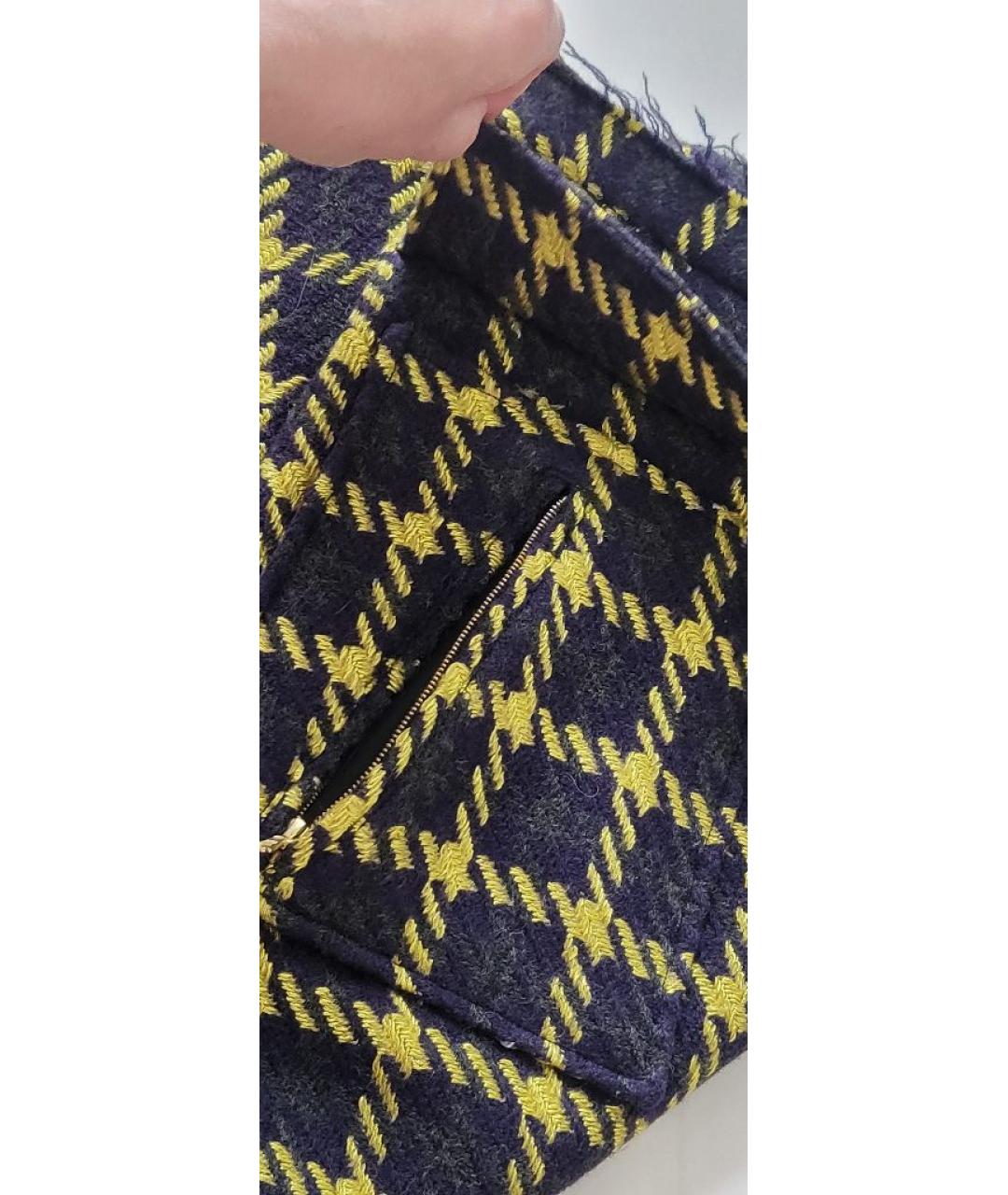 MARNI Мульти шерстяная юбка мини, фото 6