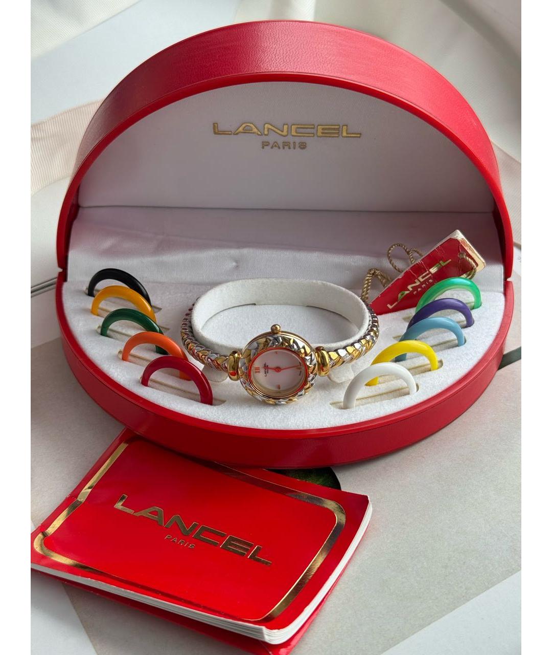 LANCEL Золотые стальные часы, фото 7
