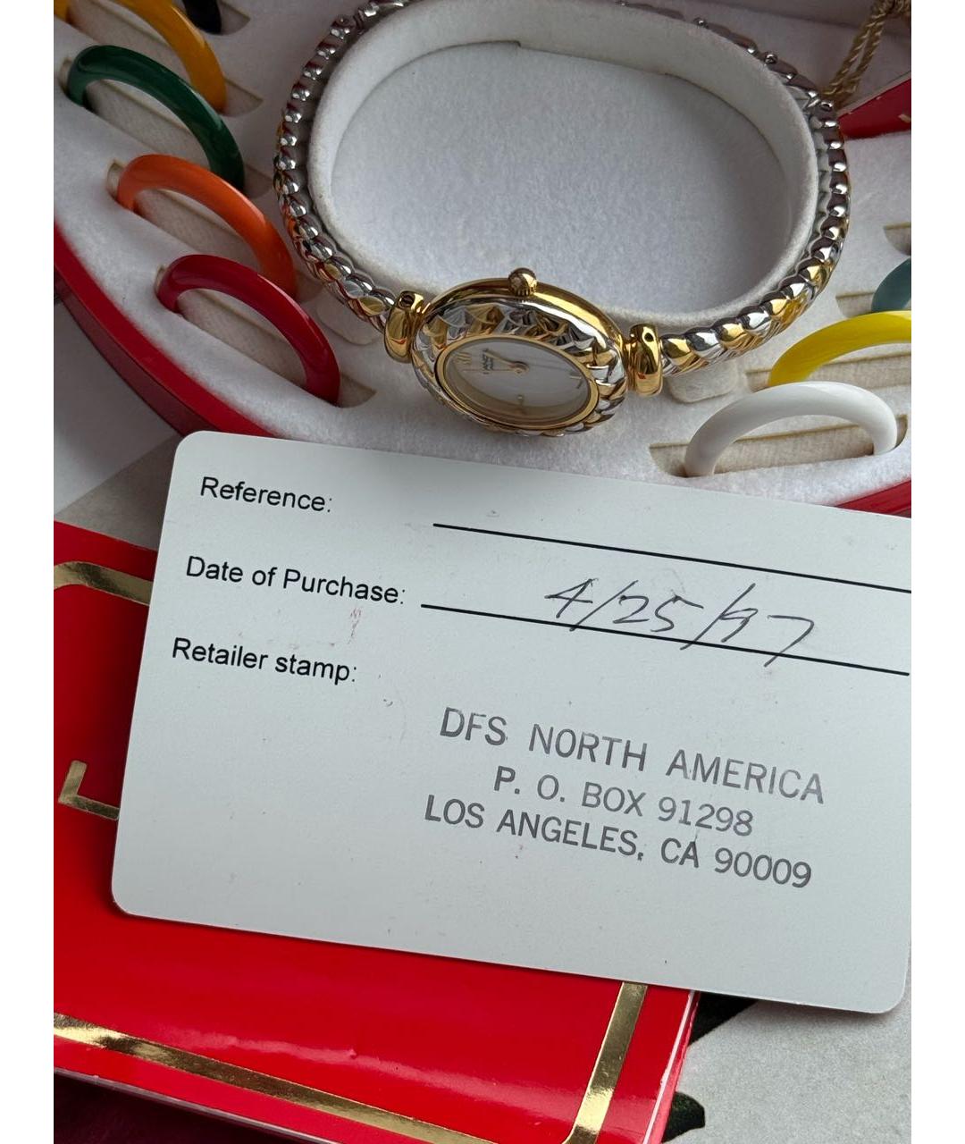 LANCEL Золотые стальные часы, фото 8