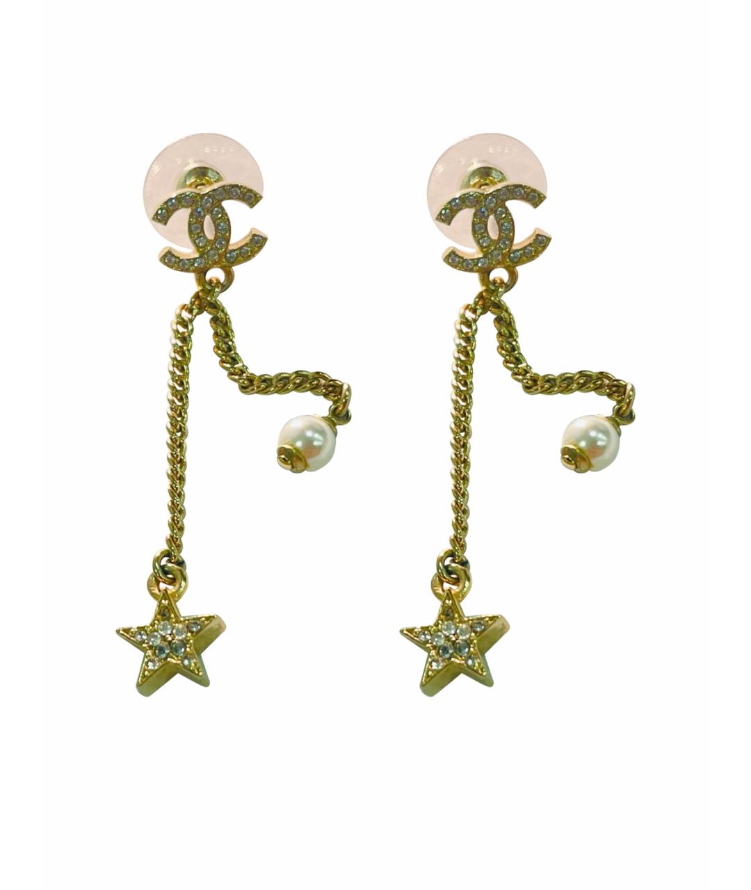 CHANEL Золотые серьги, фото 1