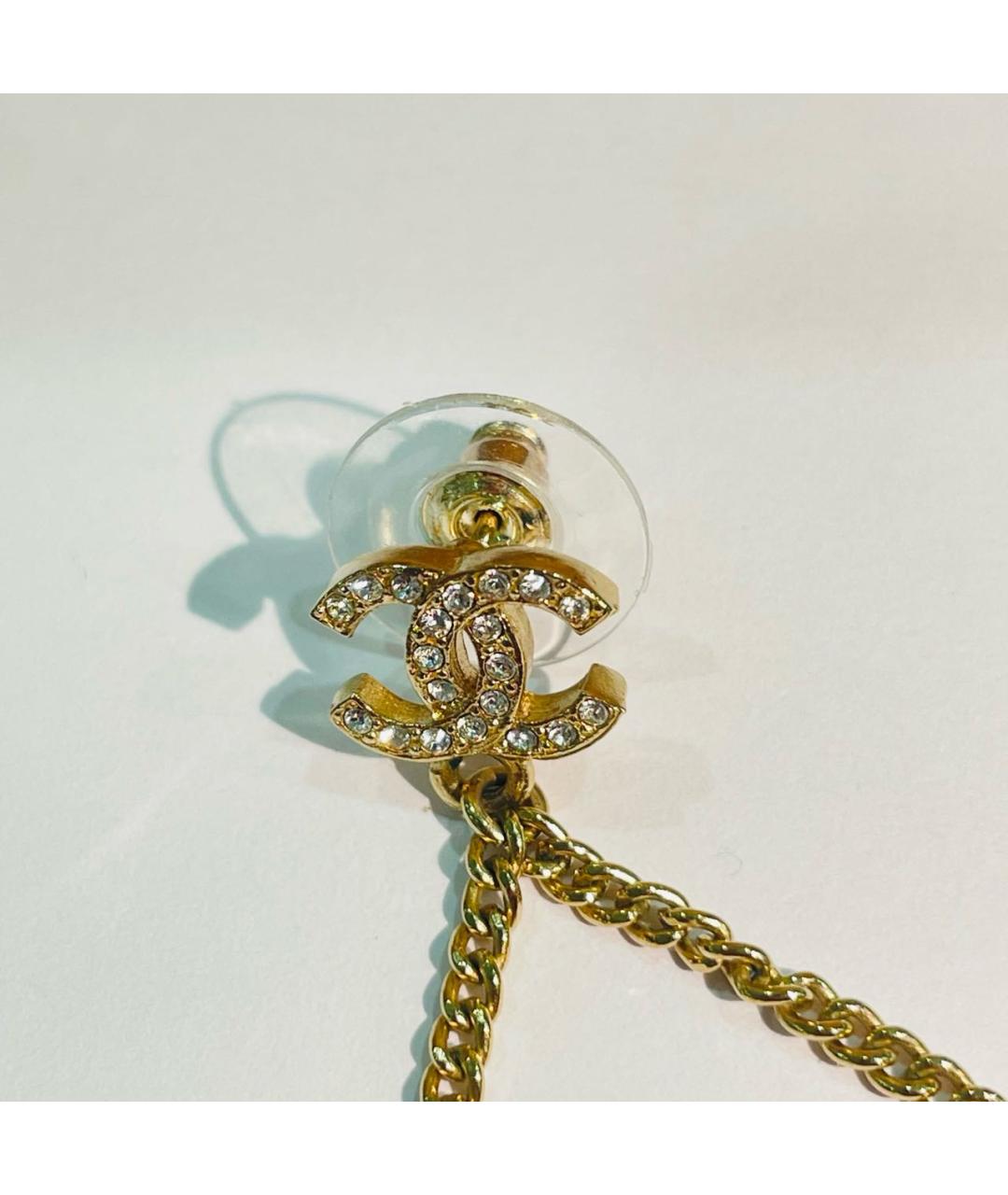 CHANEL Золотые серьги, фото 3