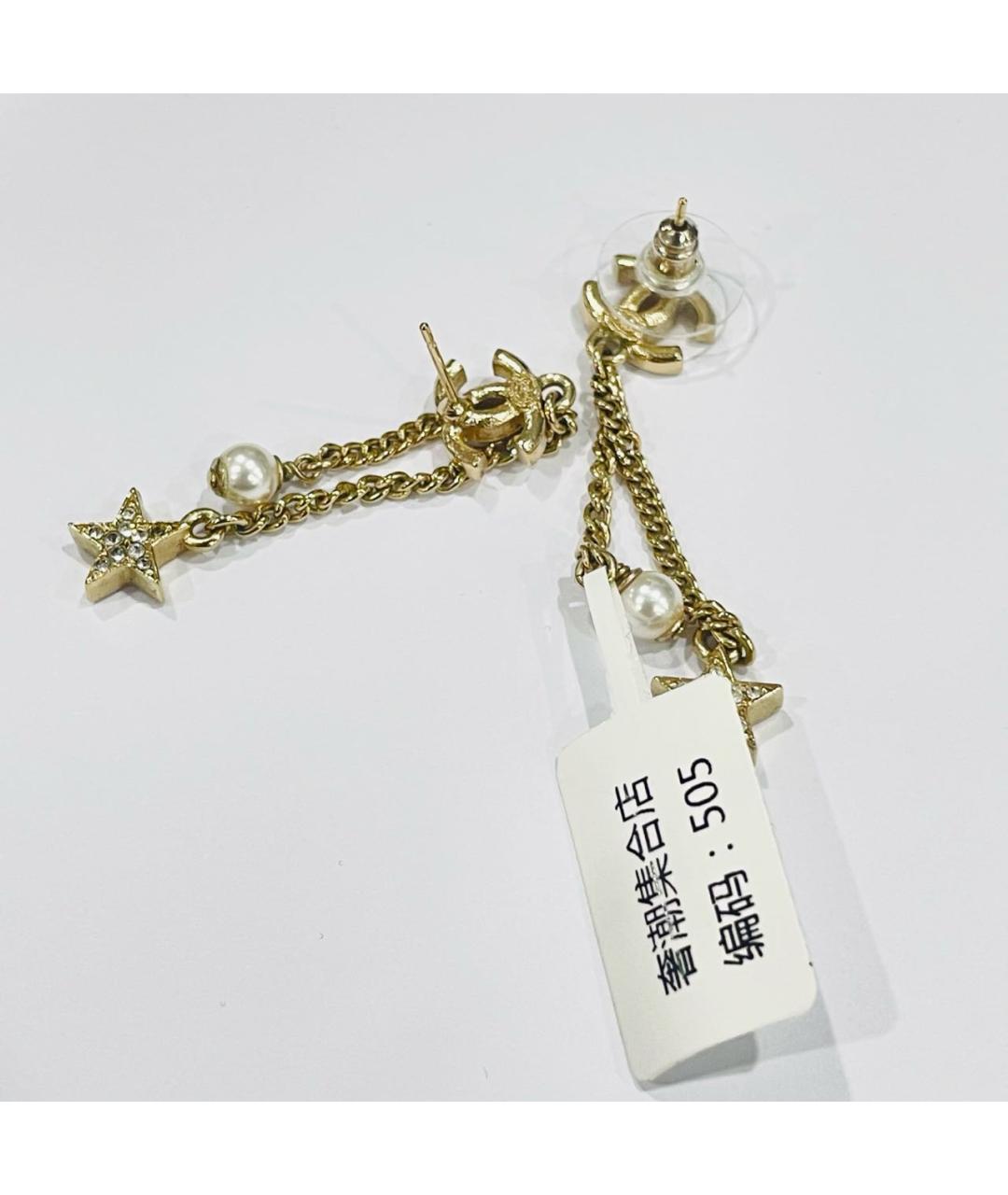 CHANEL Золотые серьги, фото 8