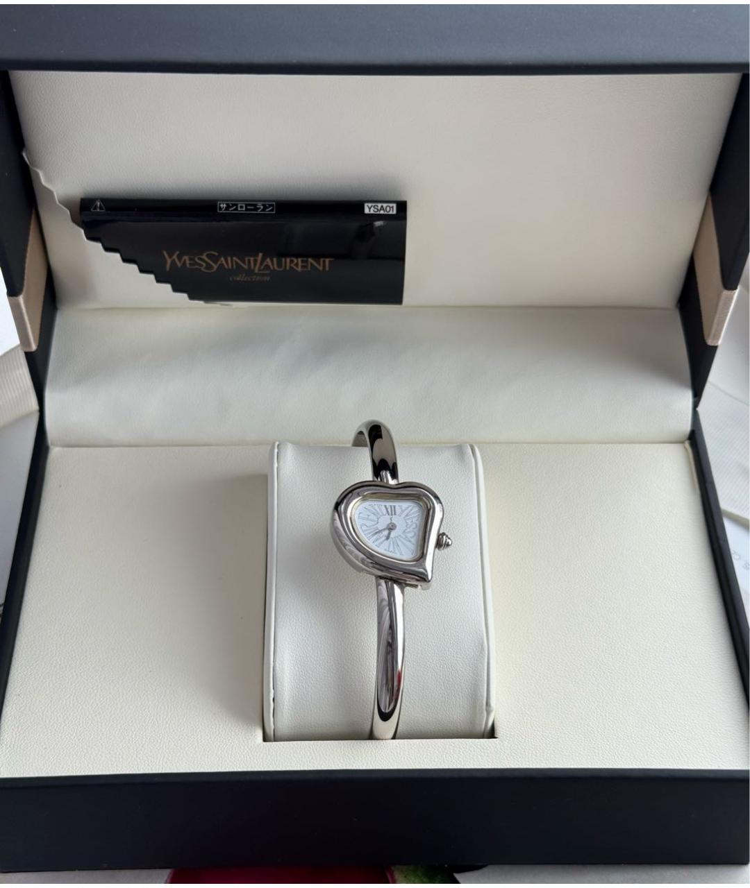 SAINT LAURENT Серебряные стальные часы, фото 3