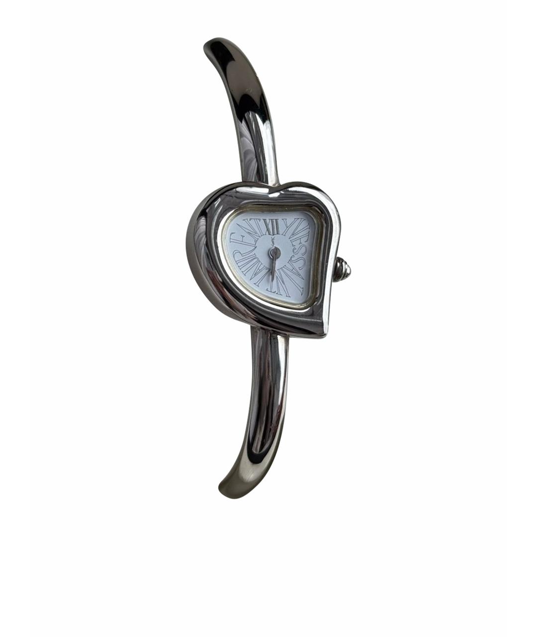 SAINT LAURENT Серебряные стальные часы, фото 1