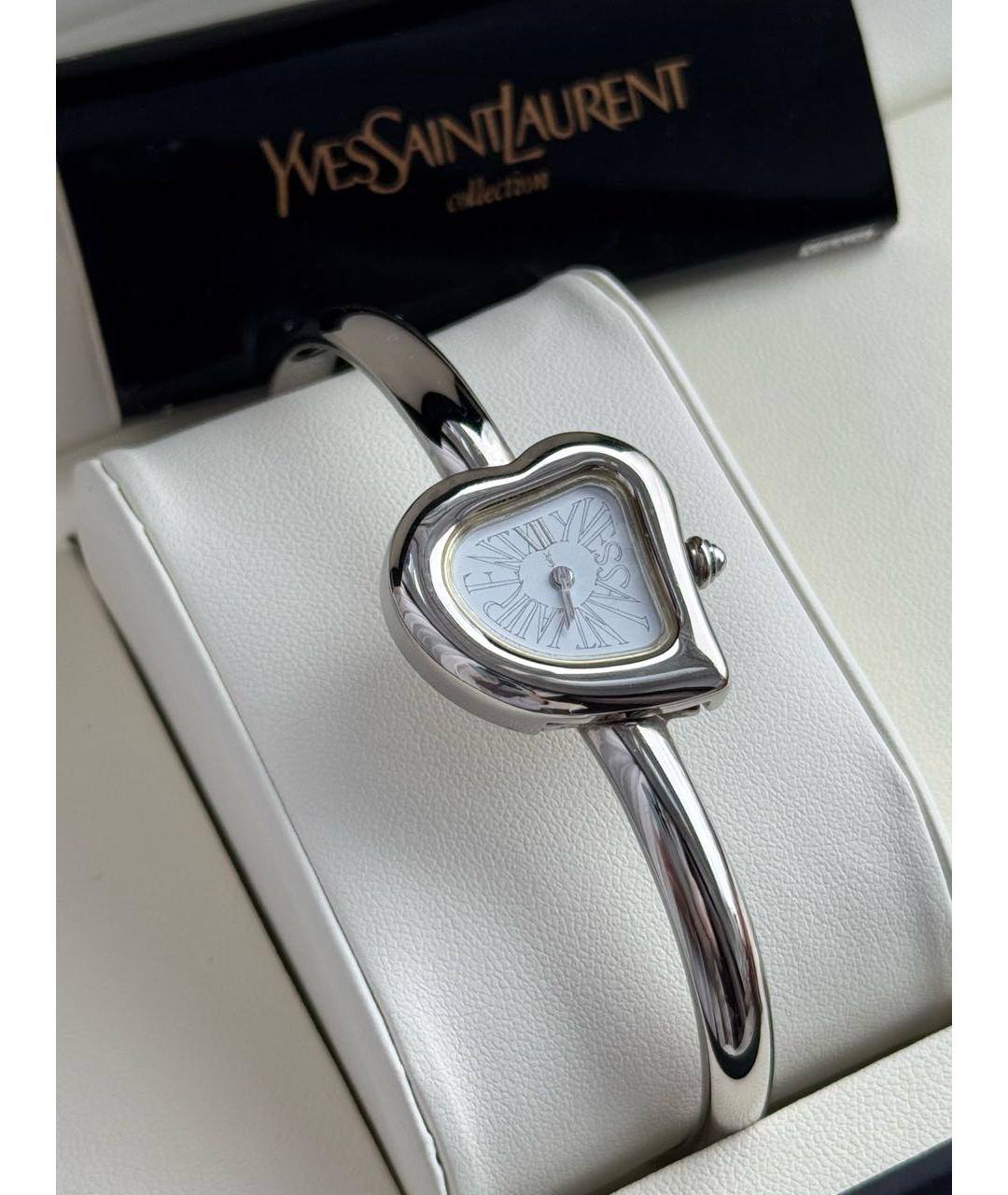 SAINT LAURENT Серебряные стальные часы, фото 2