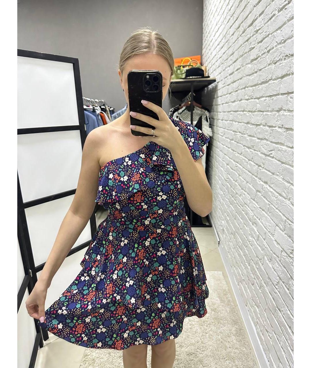 BOHEMIQUE Мульти шелковое повседневное платье, фото 8