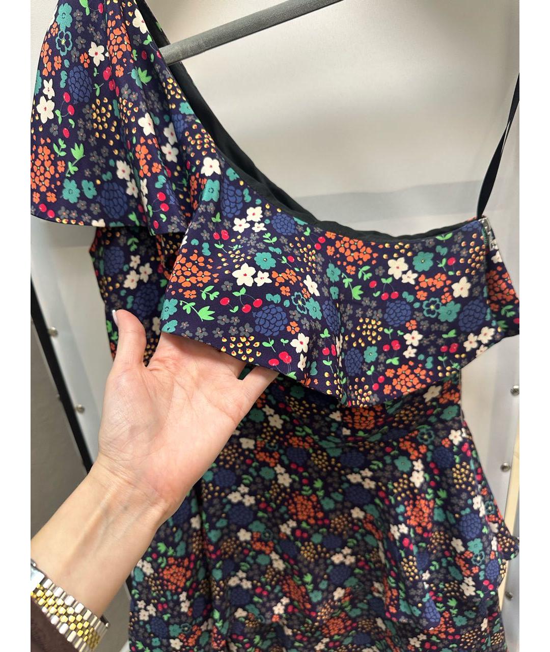 BOHEMIQUE Мульти шелковое повседневное платье, фото 3