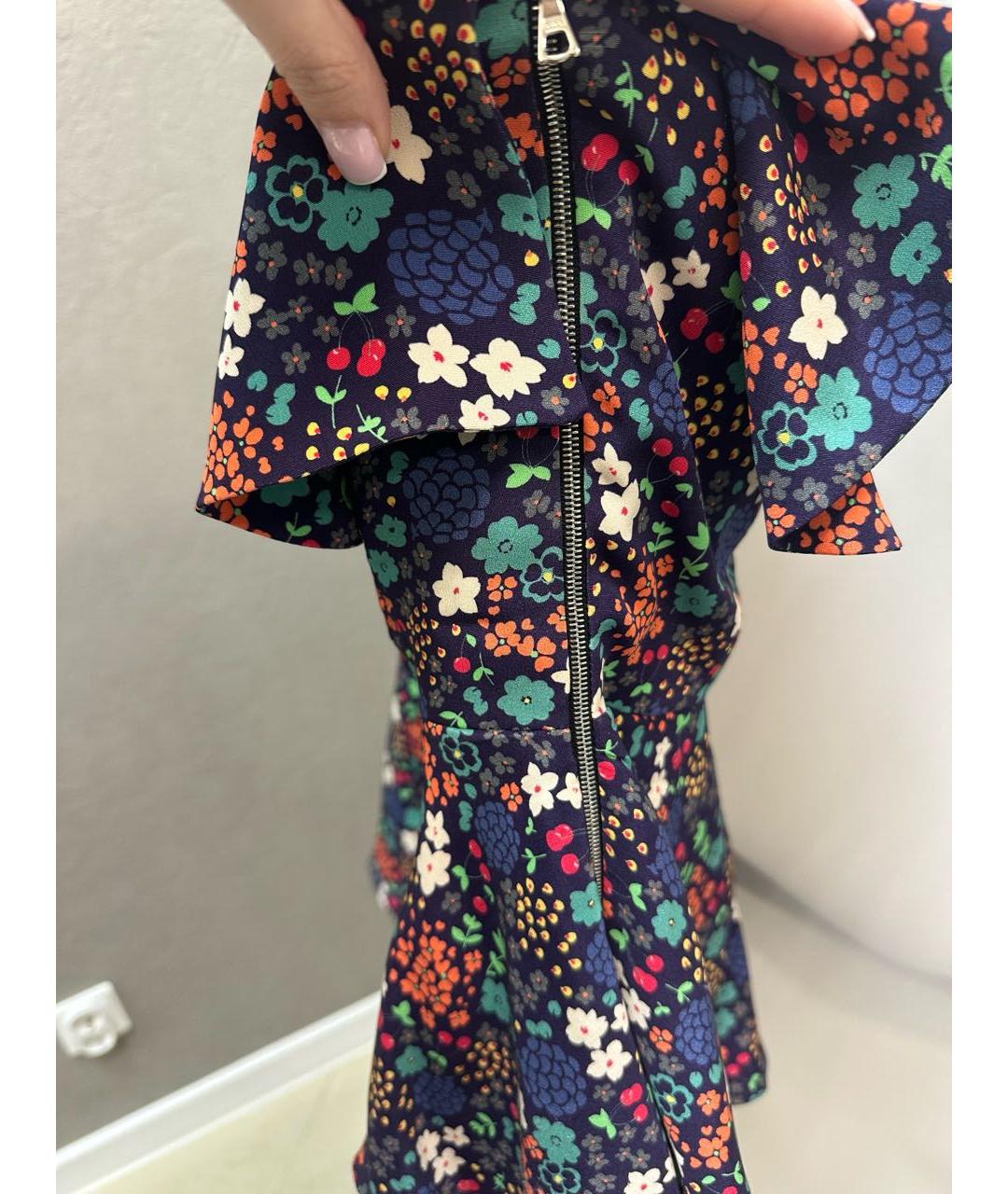 BOHEMIQUE Мульти шелковое повседневное платье, фото 2