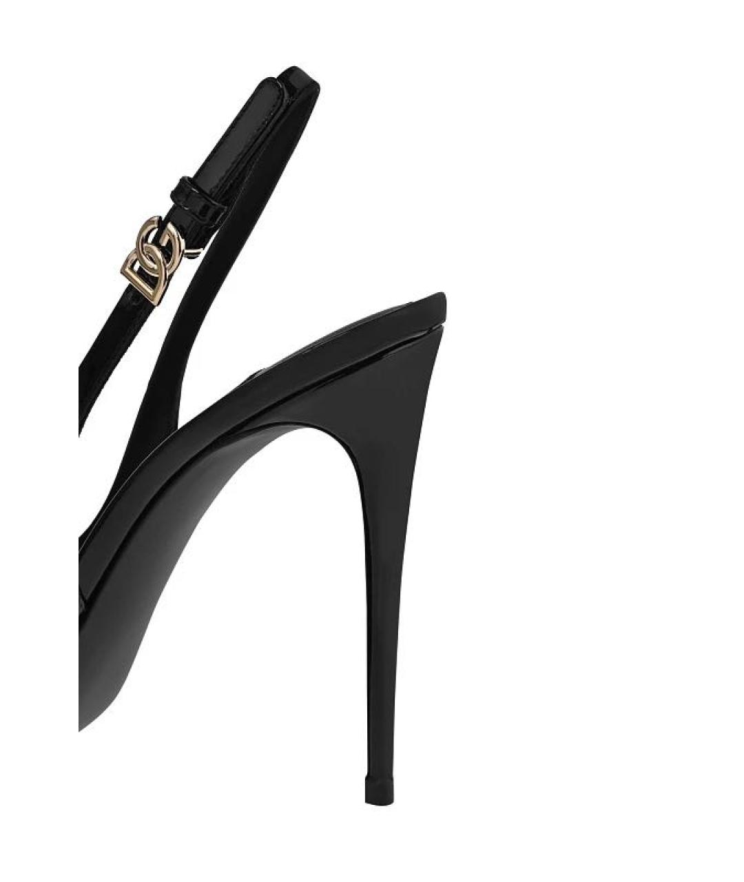 DOLCE&GABBANA Черные туфли из лакированной кожи, фото 5