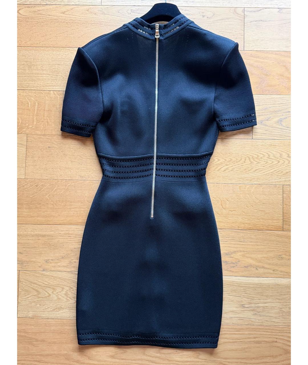 BALMAIN Черное шелковое вечернее платье, фото 2