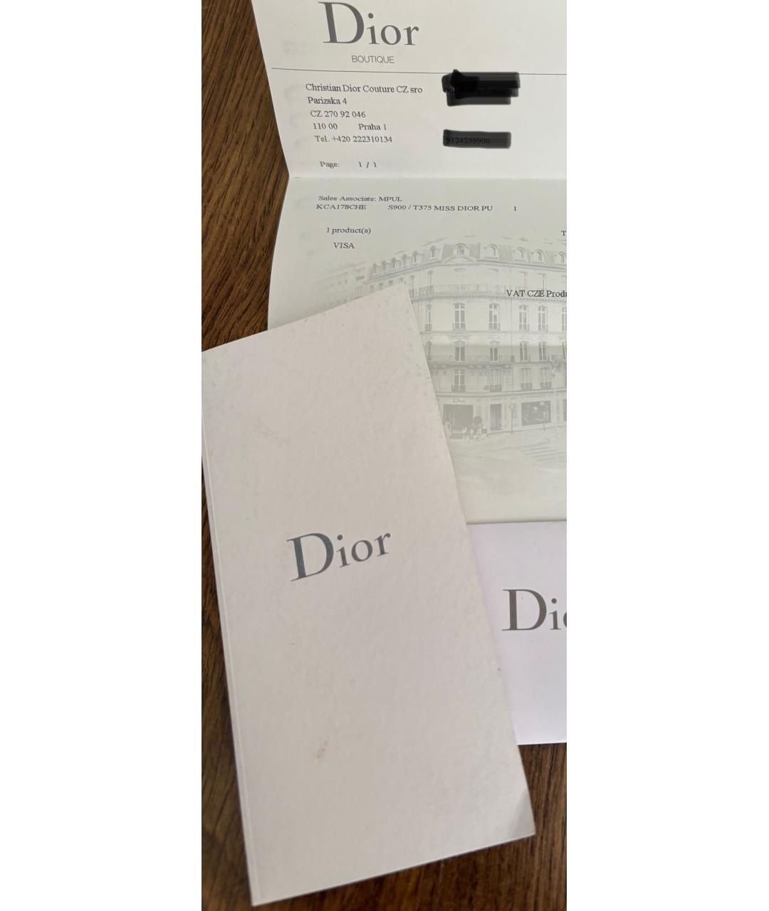 CHRISTIAN DIOR Черные кожаные туфли, фото 6