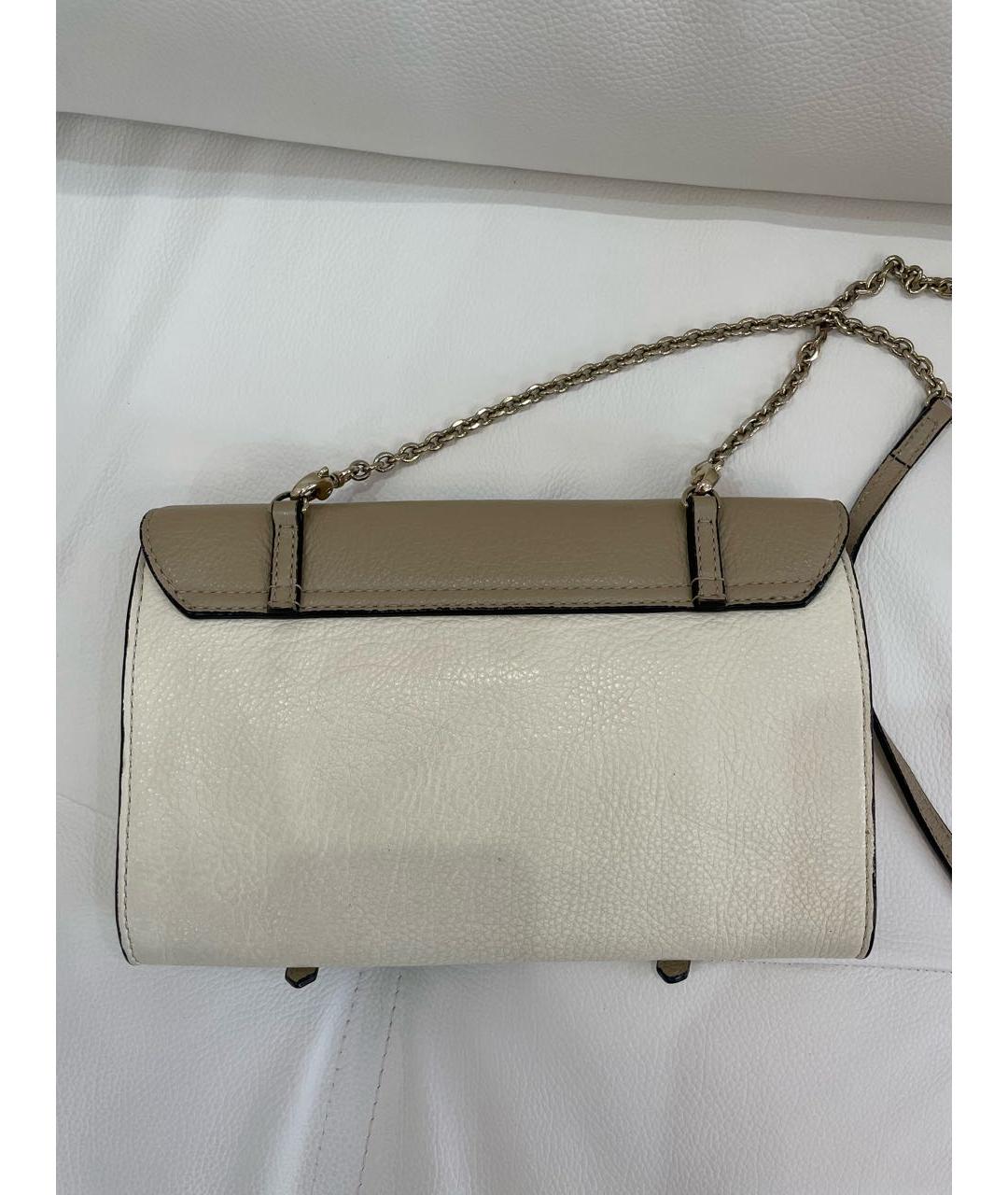 COCCINELLE Белая кожаная сумка через плечо, фото 3