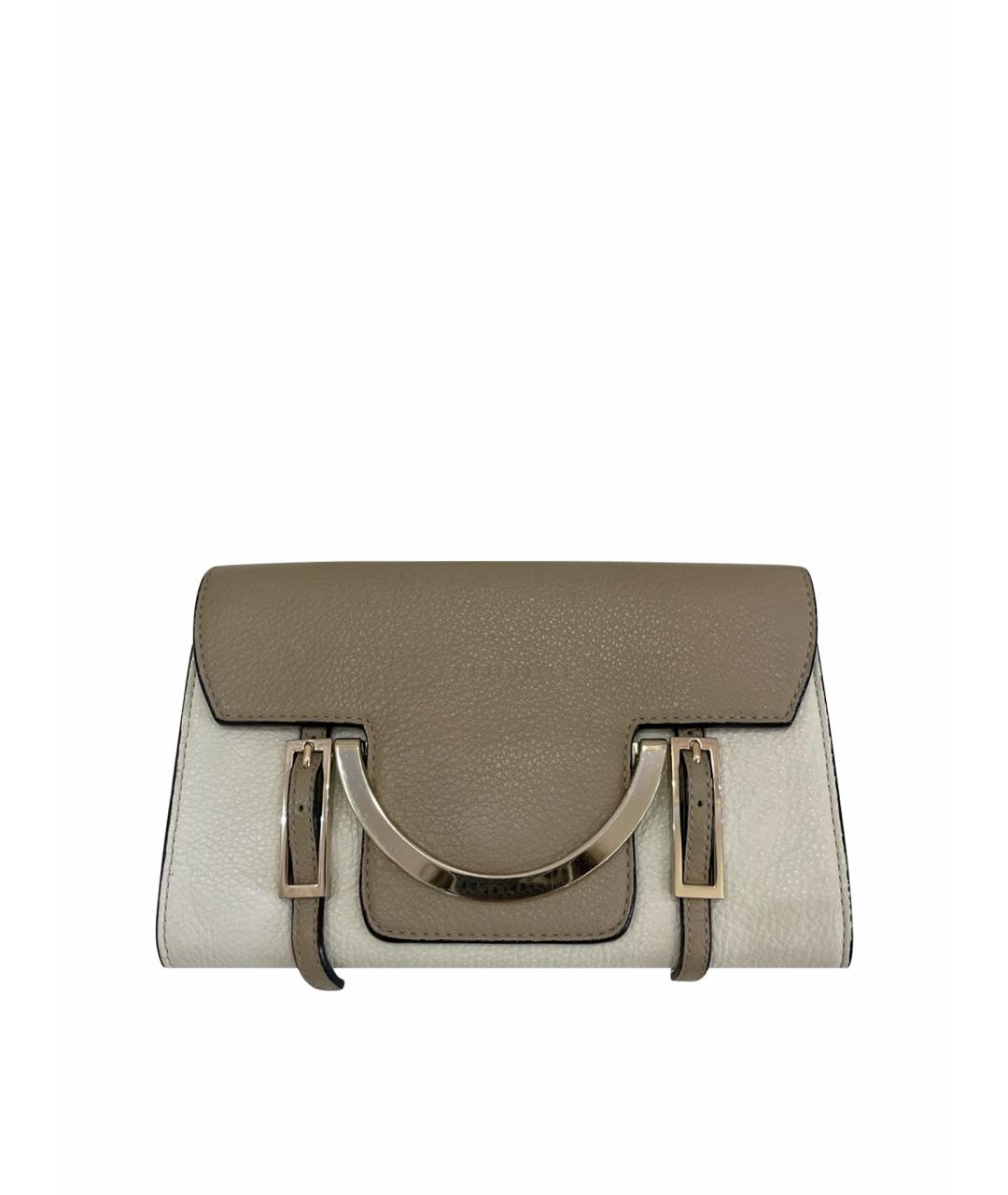 COCCINELLE Белая кожаная сумка через плечо, фото 1