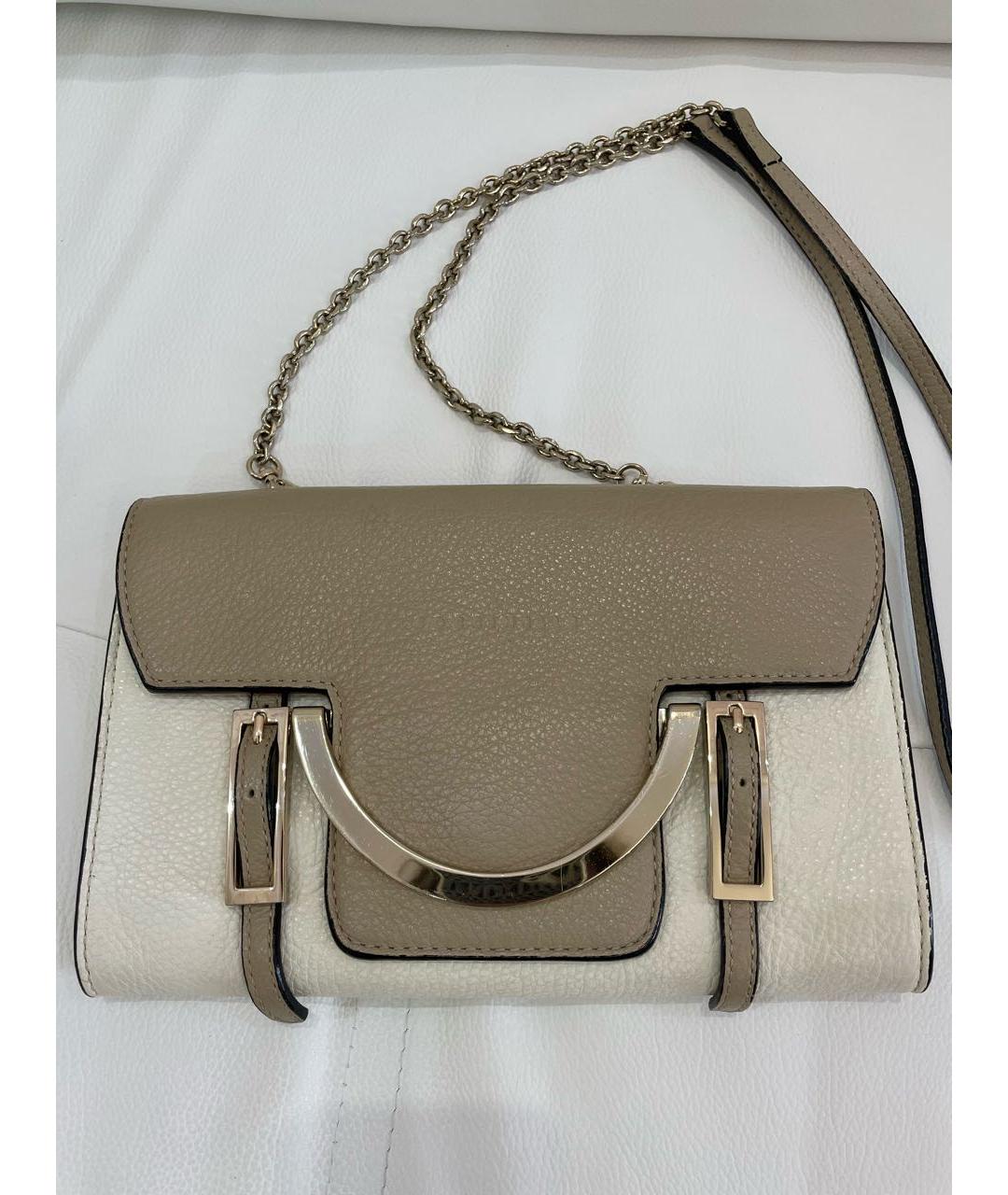 COCCINELLE Белая кожаная сумка через плечо, фото 8