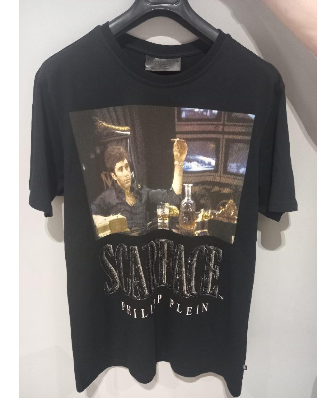 PHILIPP PLEIN Черная хлопковая футболка, фото 7