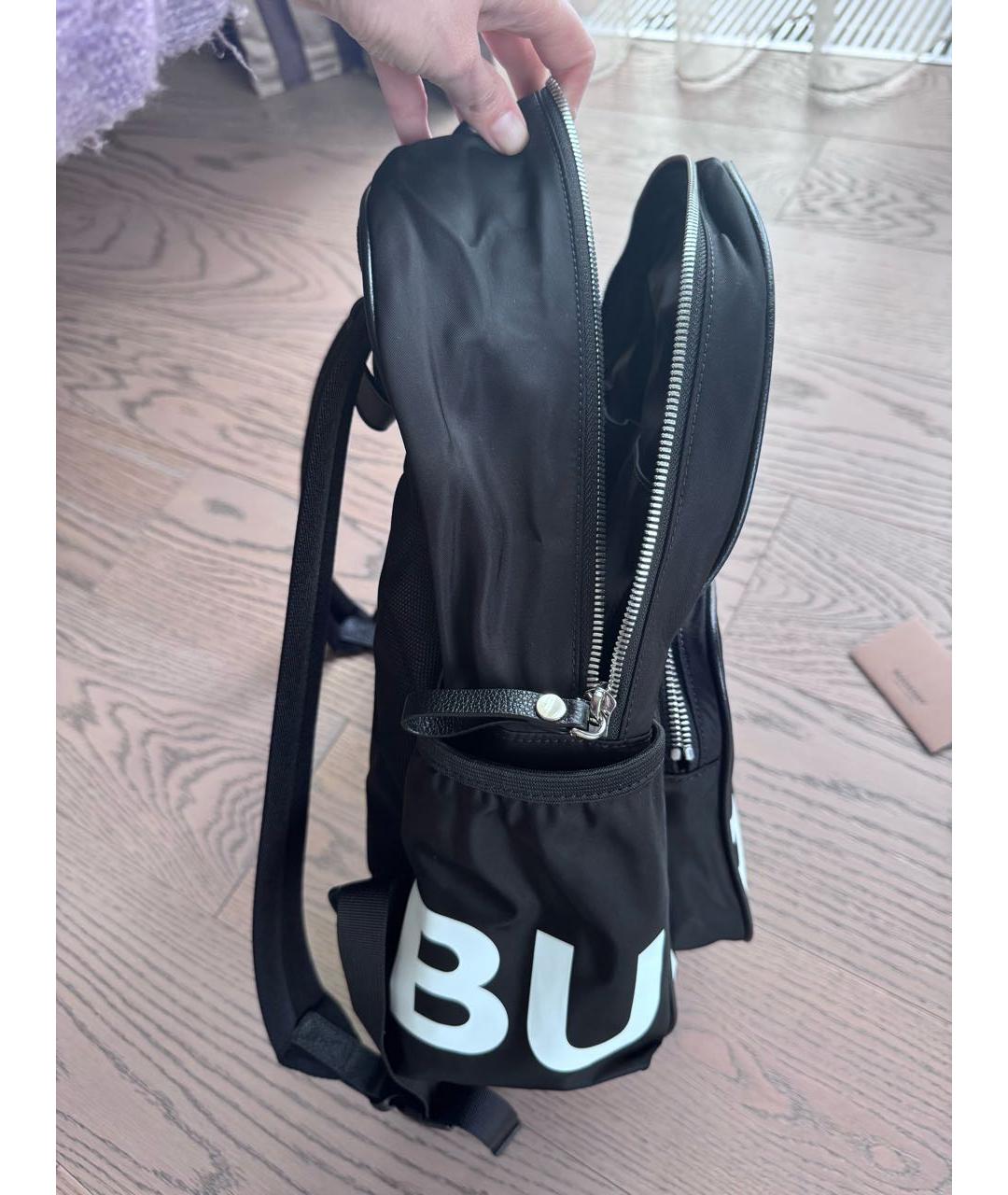 BURBERRY Черный синтетический рюкзак, фото 2