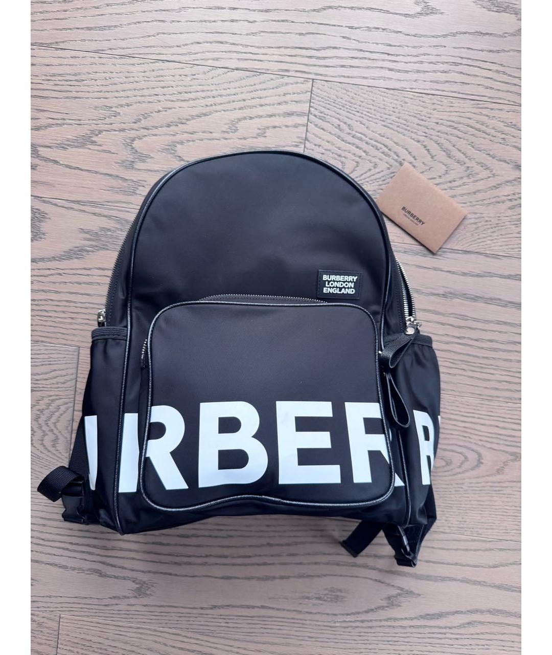 BURBERRY Черный синтетический рюкзак, фото 8